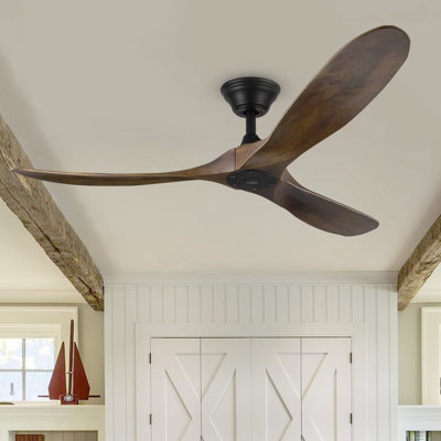 Solid Wood Ceiling Fan With Remote Control