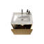 Meuble-lavabo chic avec lavabo intégré et espace de rangement abondant-1425904881