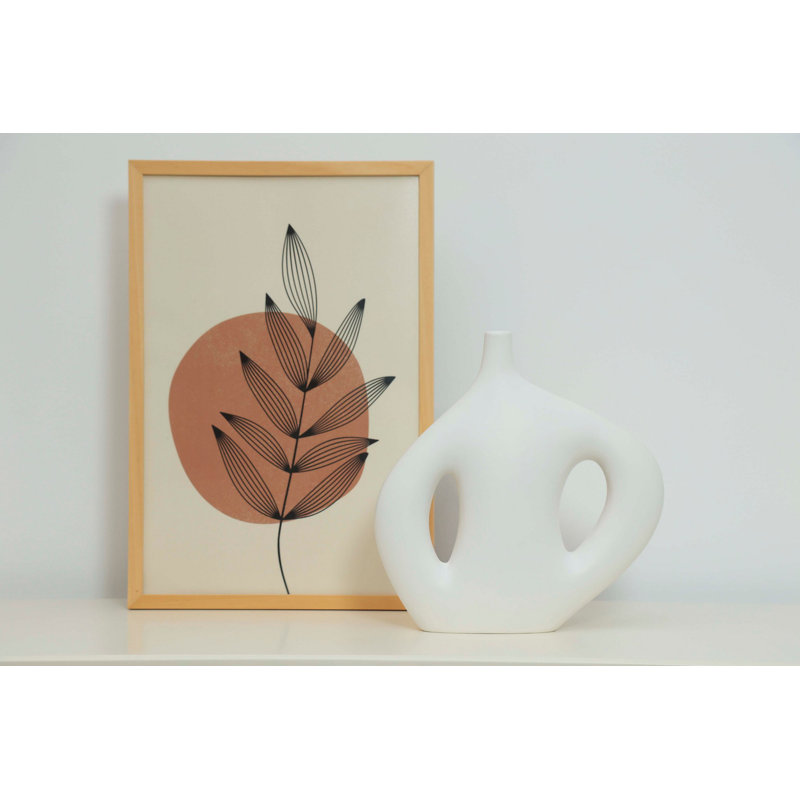 Cyna Ceramic / Porcelain Table Vase, White