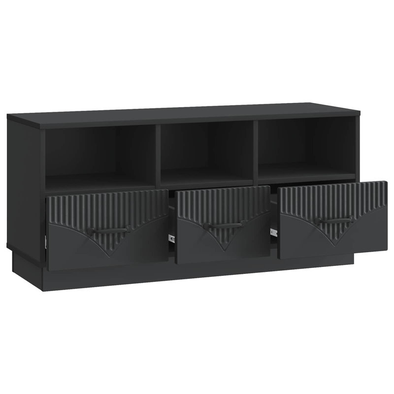 Unfinished TV Stand for TVs up to 43", Black