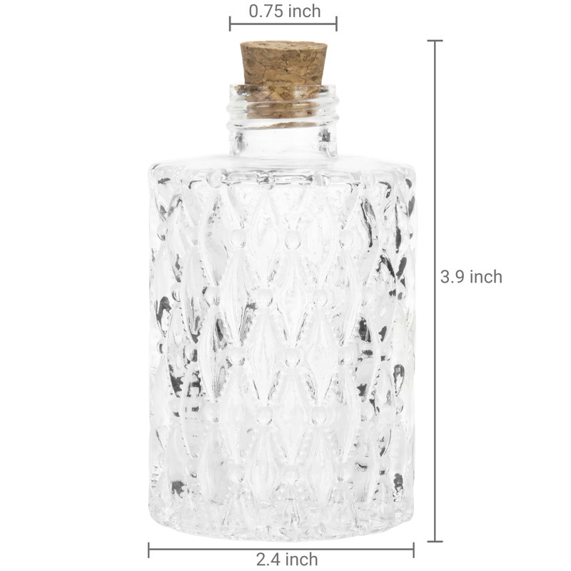 Glass Decorative Bottle, Clear
