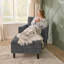 Fauteuil d'appoint et repose-pieds de rangement 32 W