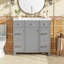 Meuble-lavabo sophistiqué avec rangement abondant et fabrication durable-41028595