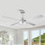 Ventilateur de plafond intelligent à DEL à intensité variable de 60 po avec télécommande APP et télécommande, pales en bois à double face, lumières à 3 couleurs, moteur à courant continu réversible à 6 vitesses, minuterie, tiges verticales de 6 po / 10 po