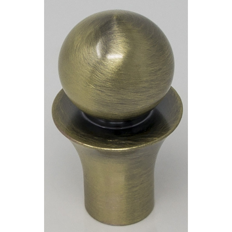 Lezama Lamp Finial, Antique Brass