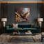 Art mural sur toile noir-48836662