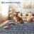 Vintage Rug for Living Room 8x10 Washable Floral Bedroom Carpet Non-Slip Oriental Distressed Floor Mats Carpet for Nursery Kitchen Office Blue-1369603651-1369603649