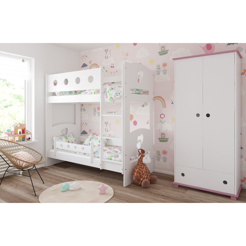 Florie Kids Bunk Bed, 80 x 160 cm, Without Drawer