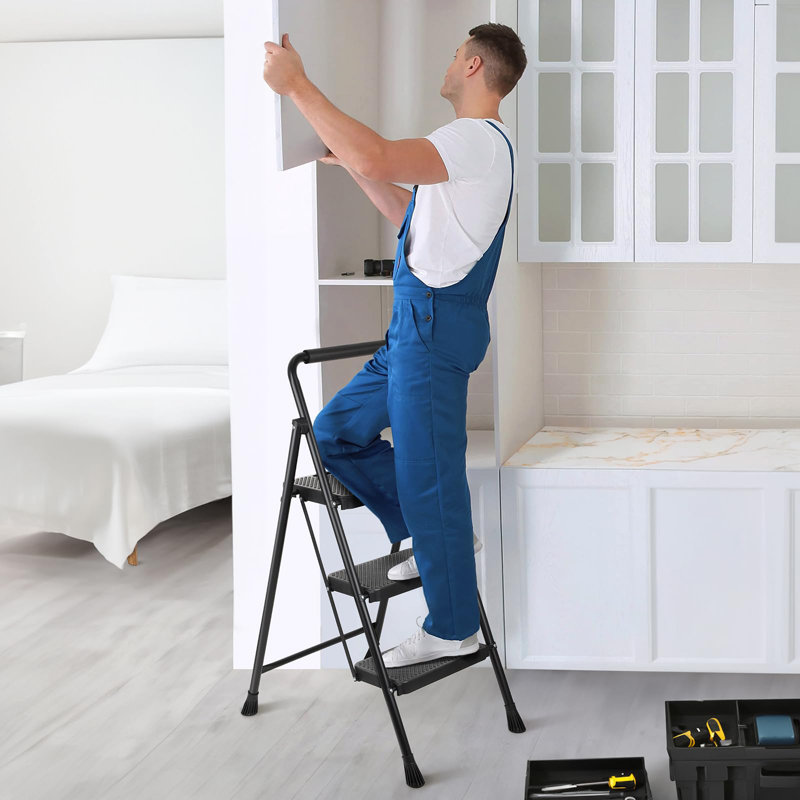 3-Step Aluminum Lightweight Folding Step Stool