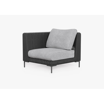 Chaise d'angle en osier pour l'extérieur - gauche / droite Profond
