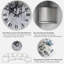 Horloge murale moderne grise-1868999097
