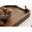 Solid Wood Rectangle Tray with Metal Handles