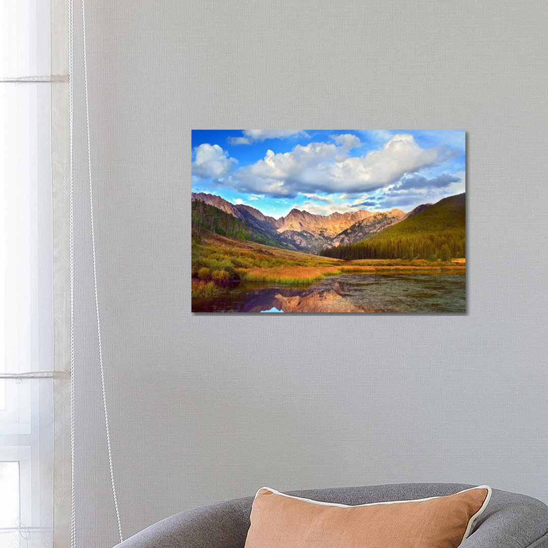 Mt Powell And Piney Lake, Colorado III von Tim Fitzharris - Galerie-umwickelte Leinwand GiclÃ©e auf Leinwand