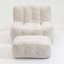 Fauteuil à billes moelleux avec mousse à mémoire de forme et repose-pieds-495751973