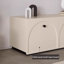 Meuble télé beige en bois manufacturé-573516262
