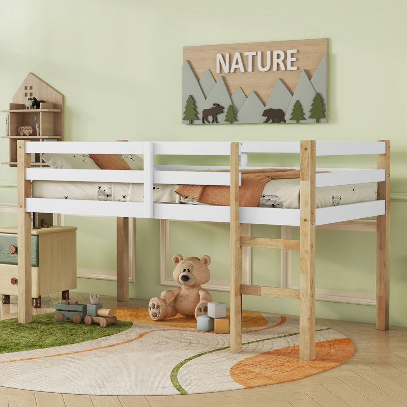 Lit mezzanine simple Orrtanna par Harriet Bee, Simple, Naturel / Blanc