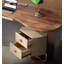 Bureau avec pieds en métal et armoire enveloppée en similicuir-1383780055