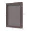 Boîte-cadre murale en acrylique avec support à suspendre HOMcom 24 "X 32", brun