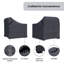 Housses pour chaises d'extérieur en aluminium Brandtley