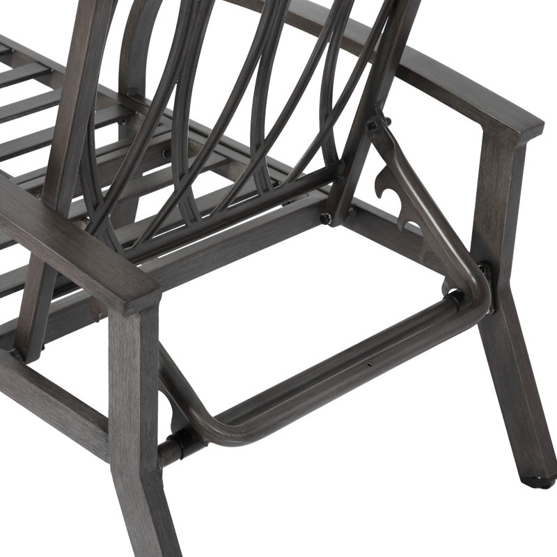 Chaise longue d'extérieur en aluminium Cheshire, Grey