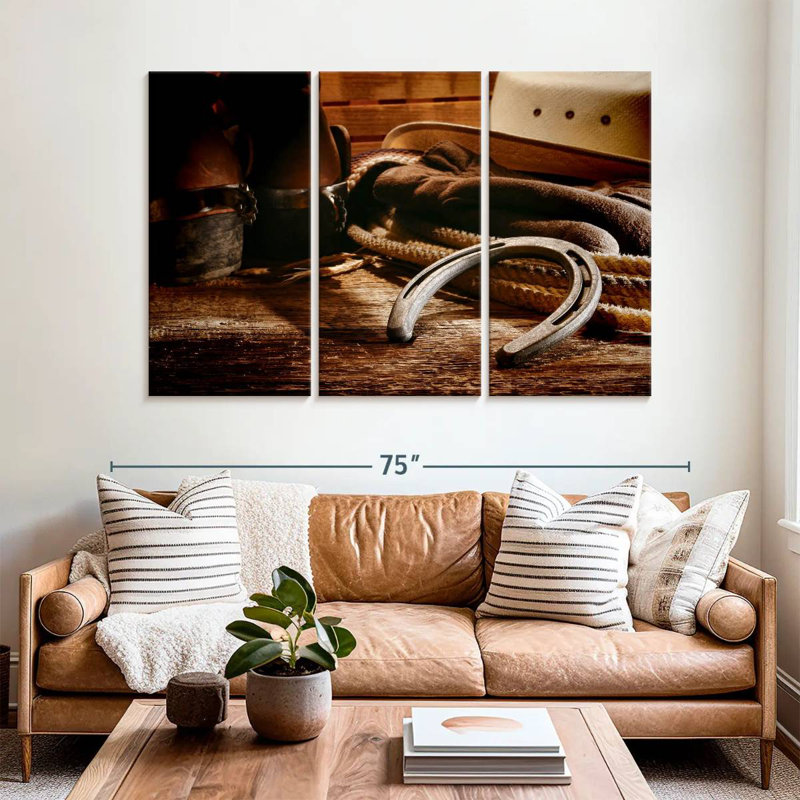 Lelar Western Themed, 42" H x 65" W