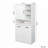 Pantry Storage Cabinet with  Open Shelve, Adjustable Shelf