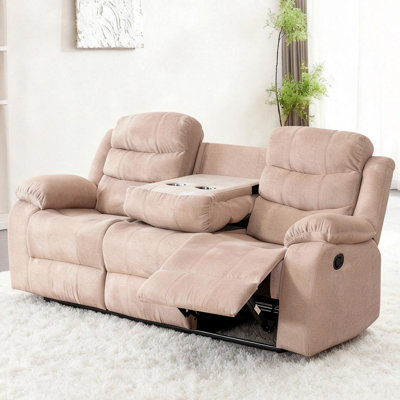 79.9'' Manual Recline Sofa With Drop - Down Cupholder Console