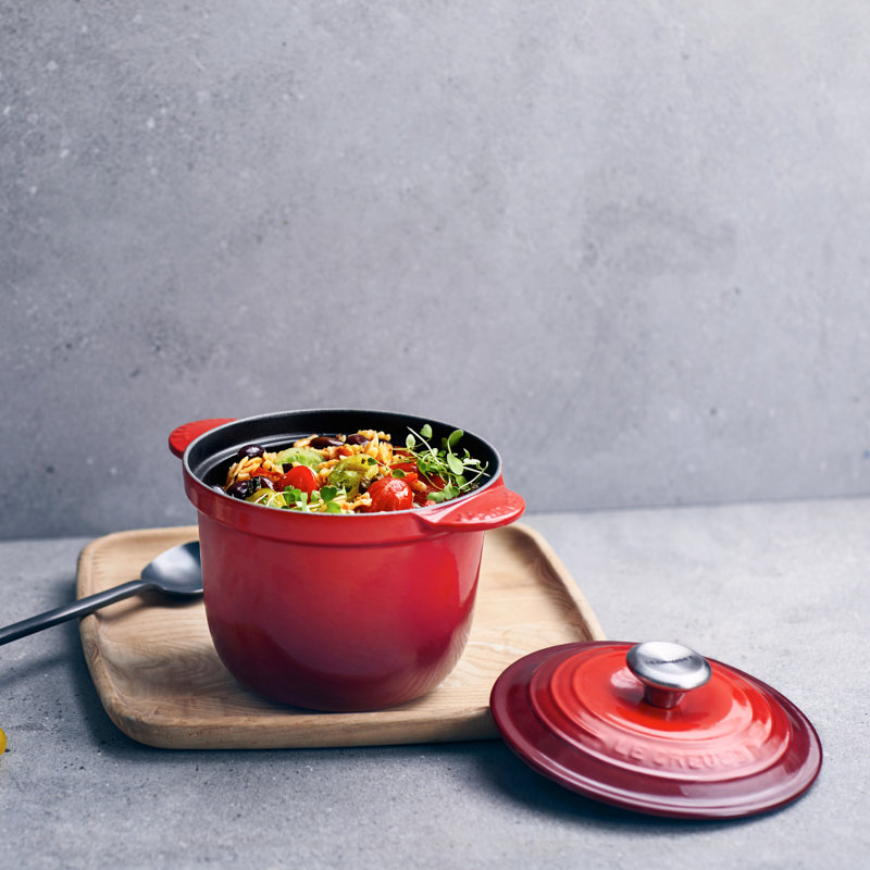 Le Creuset Enameled Cast Iron Rice Pot with Lid and Steamer Insert, Marseille