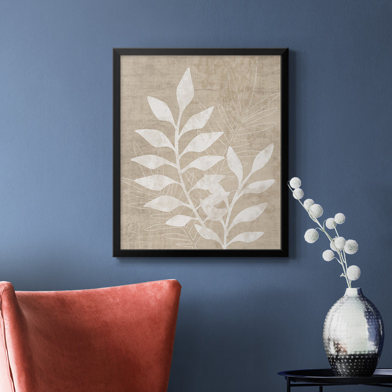 «Foliage Retreat I», toile encadrée de qualité supérieure - prête à être accrochée, H 20 po x l 16 po, Noir