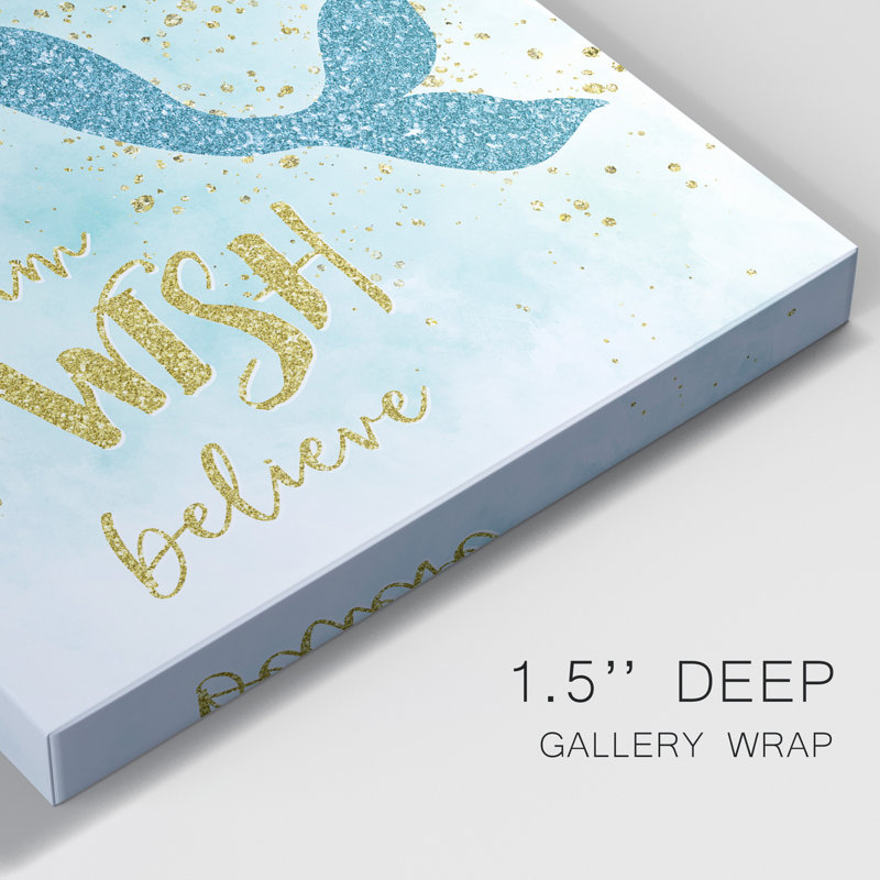 " Dream Wish Believe " Painting Print, 12" H x 8" W x 1" D