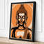 Buddha in Orange Modern - Wrapped Canvas-682152072-682152117