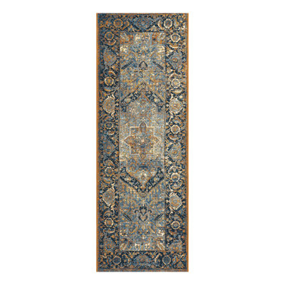 Tapis traditionnel bleu Blue_Unique Loom Nosara