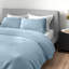 Cotton Solid Colour Duvet Cover Set with Pillowcases-30283299-30283305