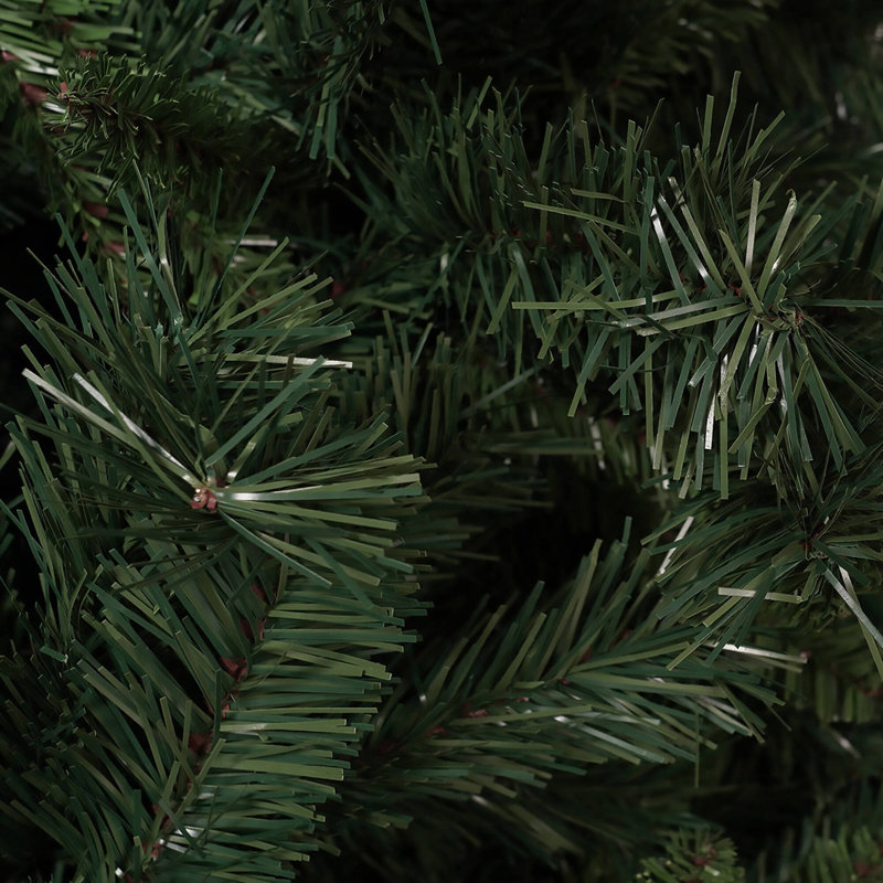 Christmas Tree Aosta, Extra Thick Artificial Half Wall Tree, Real Effect Tree In PVC, 5.91ft H