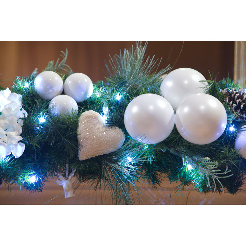 135cm Lighted Faux Pine Garland with Lights