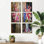 Ensemble de 6 impressions sur toile Wild Garden