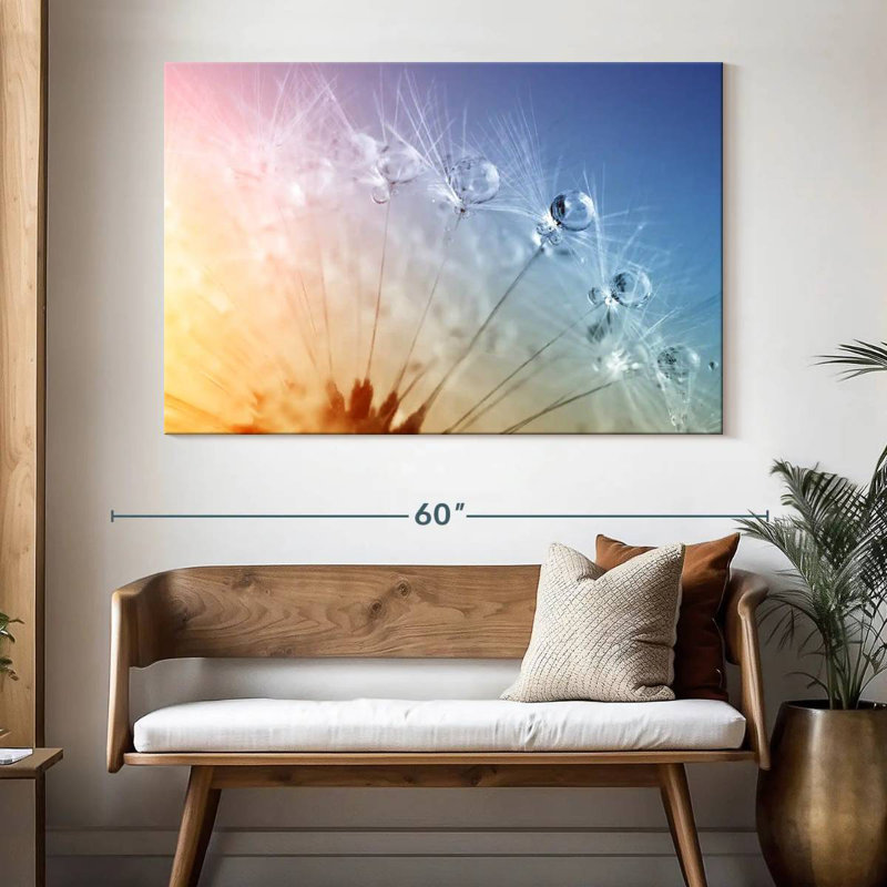Harnek Dewdrops On Dandelion Seeds, H 34 po x l 51 po