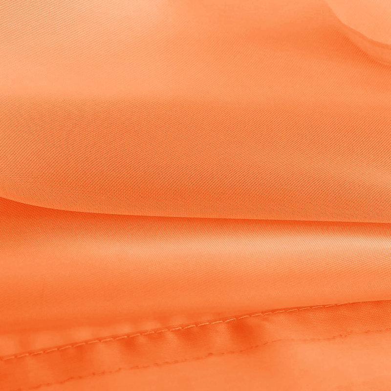 Ensemble de rideaux transparents avec passe-tringle pour fenêtre - 63 po de long (2 panneaux), Orange