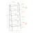 Little Italy Metal Ladder Bookcase-1612735984