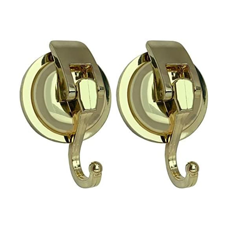Heavy Duty Vacuum Shower Hooks With Super Suction, Reusable Bathroom Robe Hooks For Non-Porous Surfaces, No Tools Installation