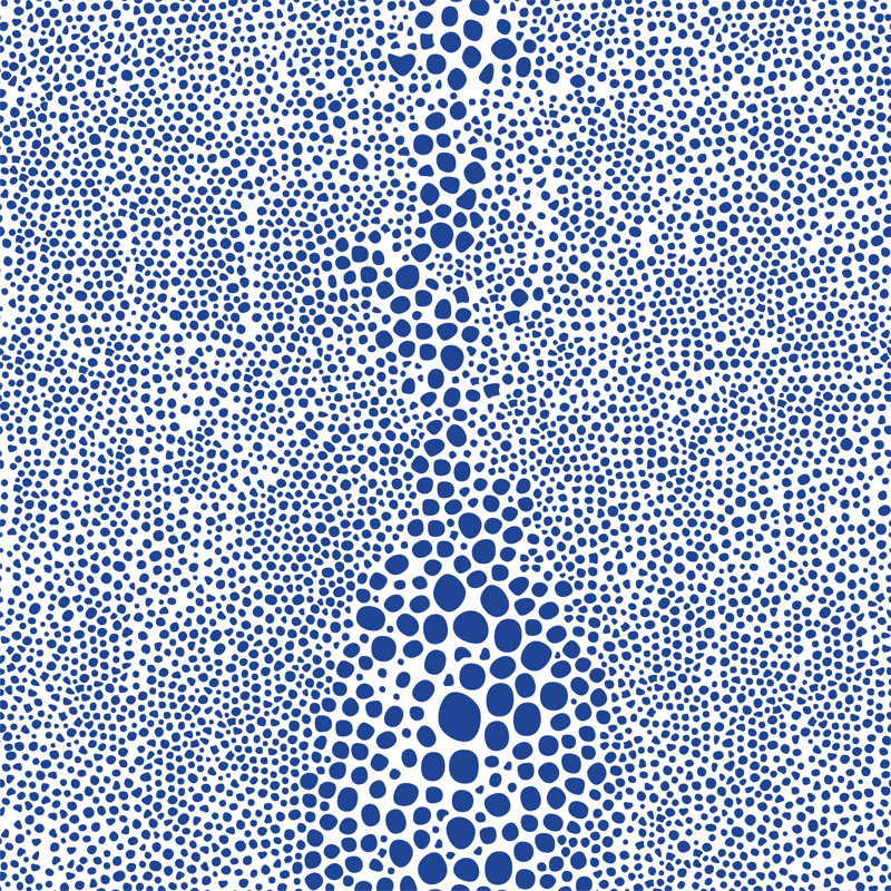 Rouleau de papier peint l 10 pi x l 24 po Mme Paranjape, Faux Grasscloth, Non collé, Bleu Yves
