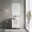 Ensemble de meuble-lavabo simple 24 po avec plateau en céramique Salene