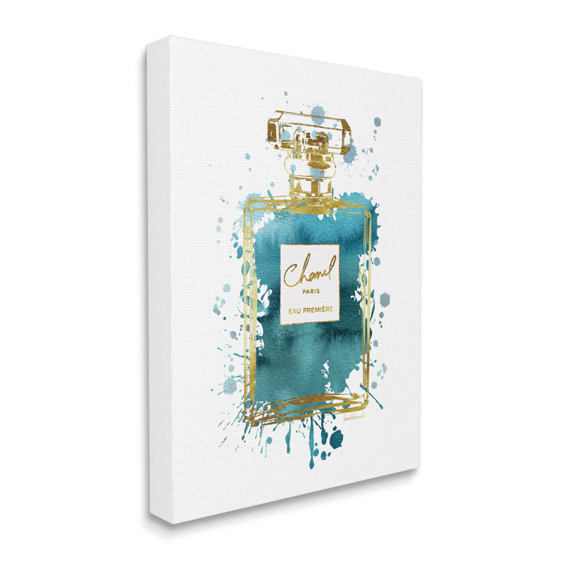 Parfum avec éclaboussures modernes par Amanda Greenwood, H 40 po x l 30 po x P 1,5 po