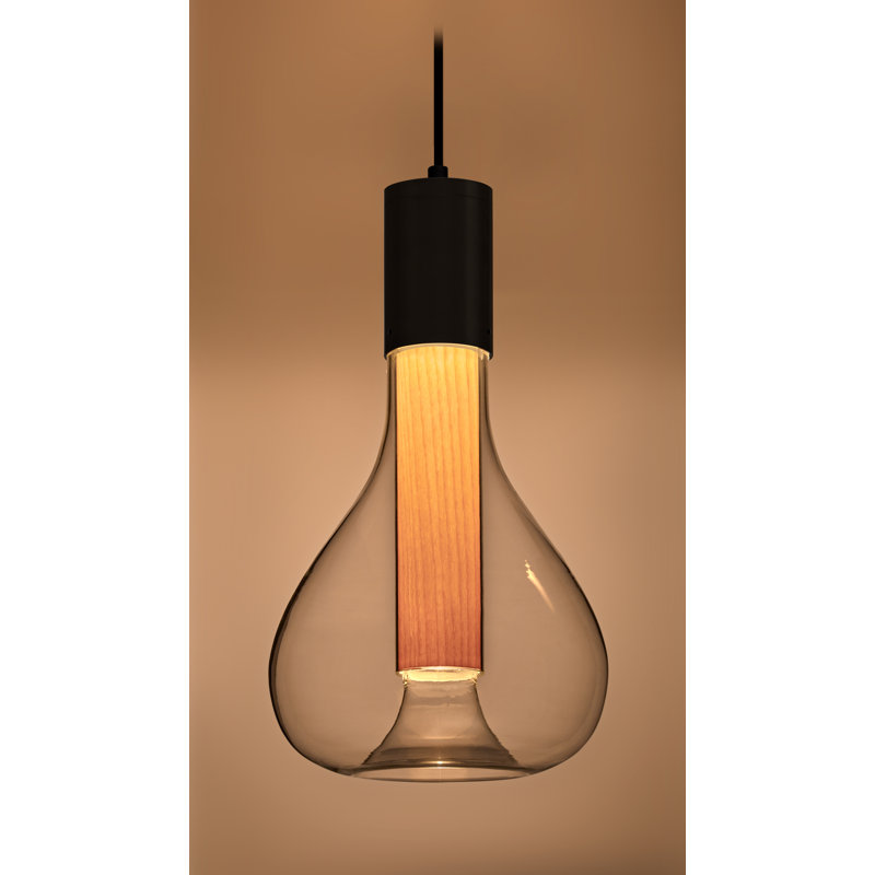 Luminaire suspendu Eris par Mayice Studio, Hêtre naturel, Noir mat