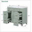 Ensemble de meuble-lavabo vert 36 "avec lavabo