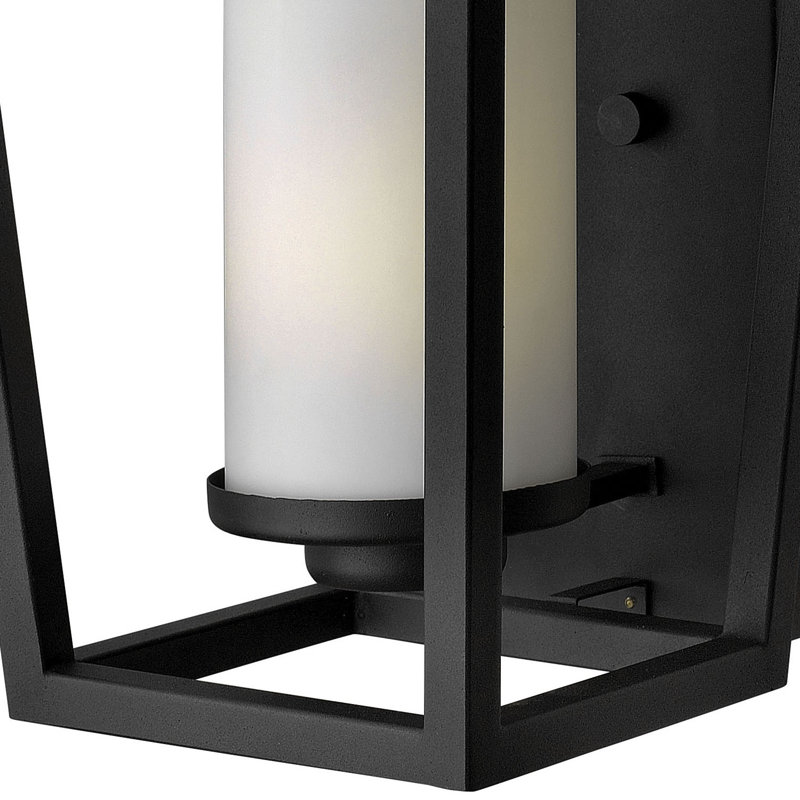 Sullivan Outdoor Wall Lantern, Black, 23" H x 11.8" W x 12.8" D, Incandescent