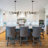 Ercel 6-Light Dimmable Classic Candle Style Rustic Linear Farmhouse Chandelier for Kitchen Island -93662853