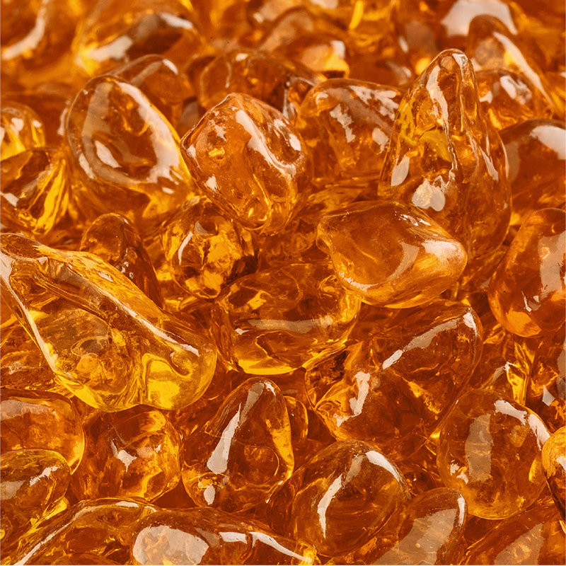 10 Lb. Fire Glass, Mandarin Orange