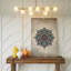 Toile d'un motif floral rétro richement texturé avec un mandala central, art mural avec des détails complexes-523751317