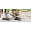 Ensemble de table de salle à manger extensible en bois 5 pièces pour patio, ensemble de table de cuisine pliable à rallonge papillon de 12 pouces avec 4 chaises en rotin